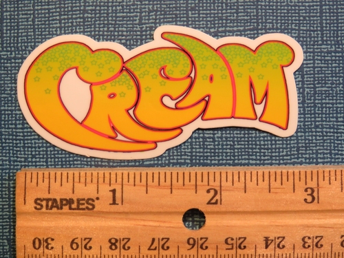 AUTOCOLLANT 3" musique années 60 Super groupe CREAM avec Eric Clapton, Ginger Baker, Bruce - Photo 2/2