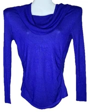 Hooked Up Blue Longsleeve Sweater, Size Large 