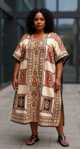 Kaftan Dress Caftan Beach Cover Boho Gown Hippie Beach Women African Plus Size - Afbeelding 328 van 716