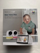 Baby Sense Max View Pro Smart Baby Monitor with 2 Cameras New Sealed