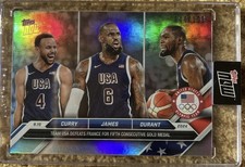 Steph Curry LeBron James Kevin Durant Team USA Olympics 2024 Topps Now  44/199