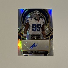 2025 Select Perrion Winfrey Signatures #SIP-PWY Silver Prizm SP COWBOYS auto