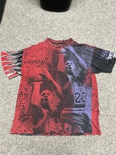 Vintage 90s Magic Johnson T's Michael Jordan Chicago Bulls T-Shirt - Sz XL
