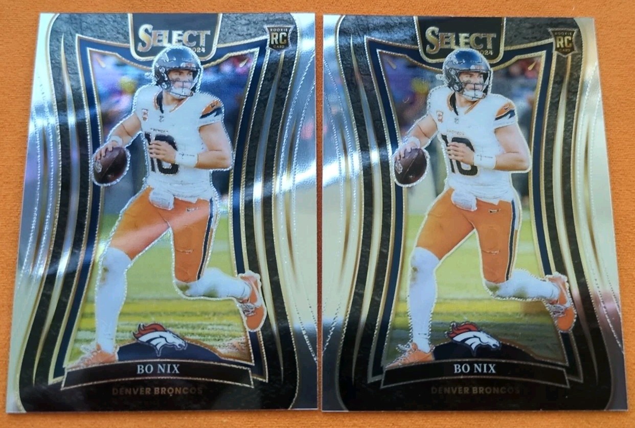 2024 Panini Select - Suite Level Bo Nix #382 Silver Prizm (RC)