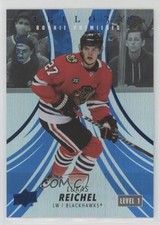 2022-23 Upper Deck Trilogy Rookie Premieres Blue /199 Level 1 Lukas Reichel 14cf