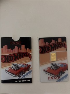 3 PAMP x HOTWHEELS 24k 1 GRAM GOLD Bullion Bar