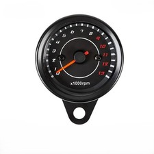 Motorcycle Tachometer Speedometer with Robust Metal Shell and Clear LED Display