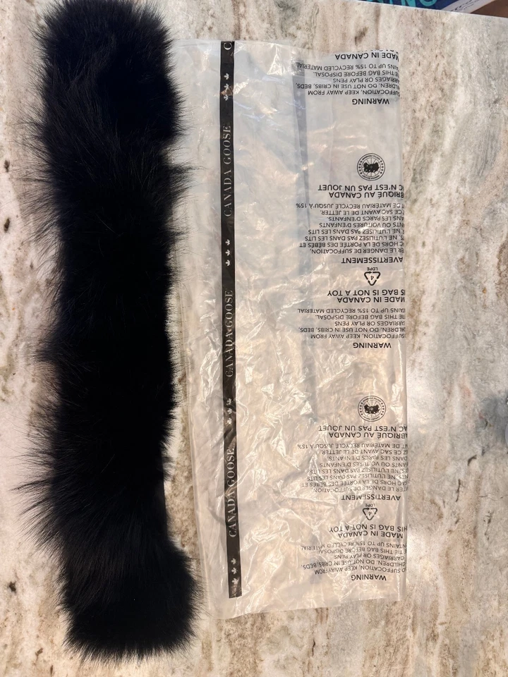 Canada Goose OVE Black coyote Replacement Fur20" with framing wire $295 - Image 3 of 4