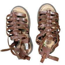 Carters Toddler Girls Brown Fisherman Sandals Lug Sole Strappy Gladiator Size 9
