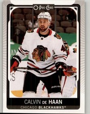 2021-22 O-Pee-Chee Calvin de Haan #383 Chicago Blackhawks