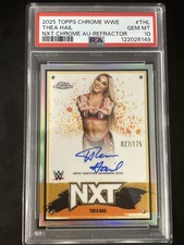 2025 Topps Chrome WWE Nxt Autographs Thea Hail #NXT-THL Refractor /175 - PSA 10
