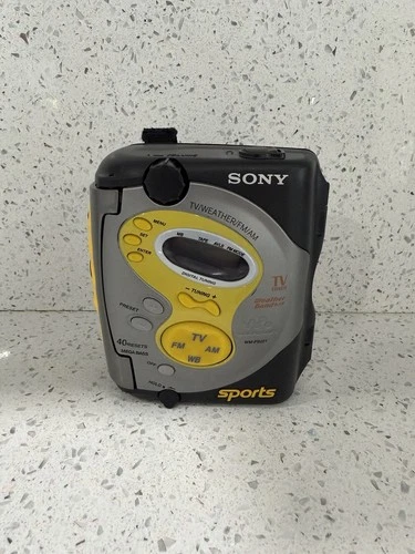 Vintage Sony Sports Walkman WM-FS221 TV/Weather/FM/AM Cassette Portable Radio