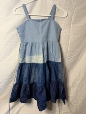 Rare Editions Girls Size 10 Blue Ombre Tiered Dress Sleeveless Special Occasion