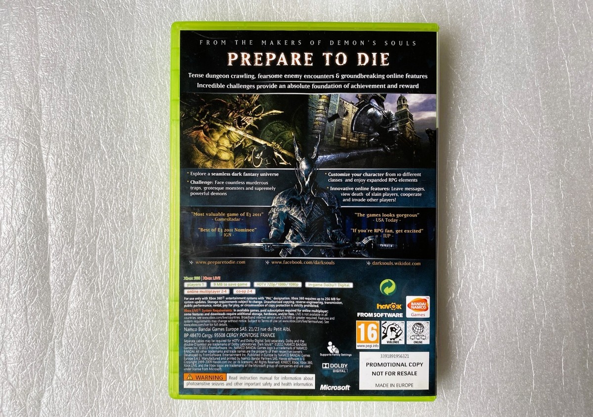 Dark Souls XBOX 360 PROMO/Promotional Microsoft Xbox 360