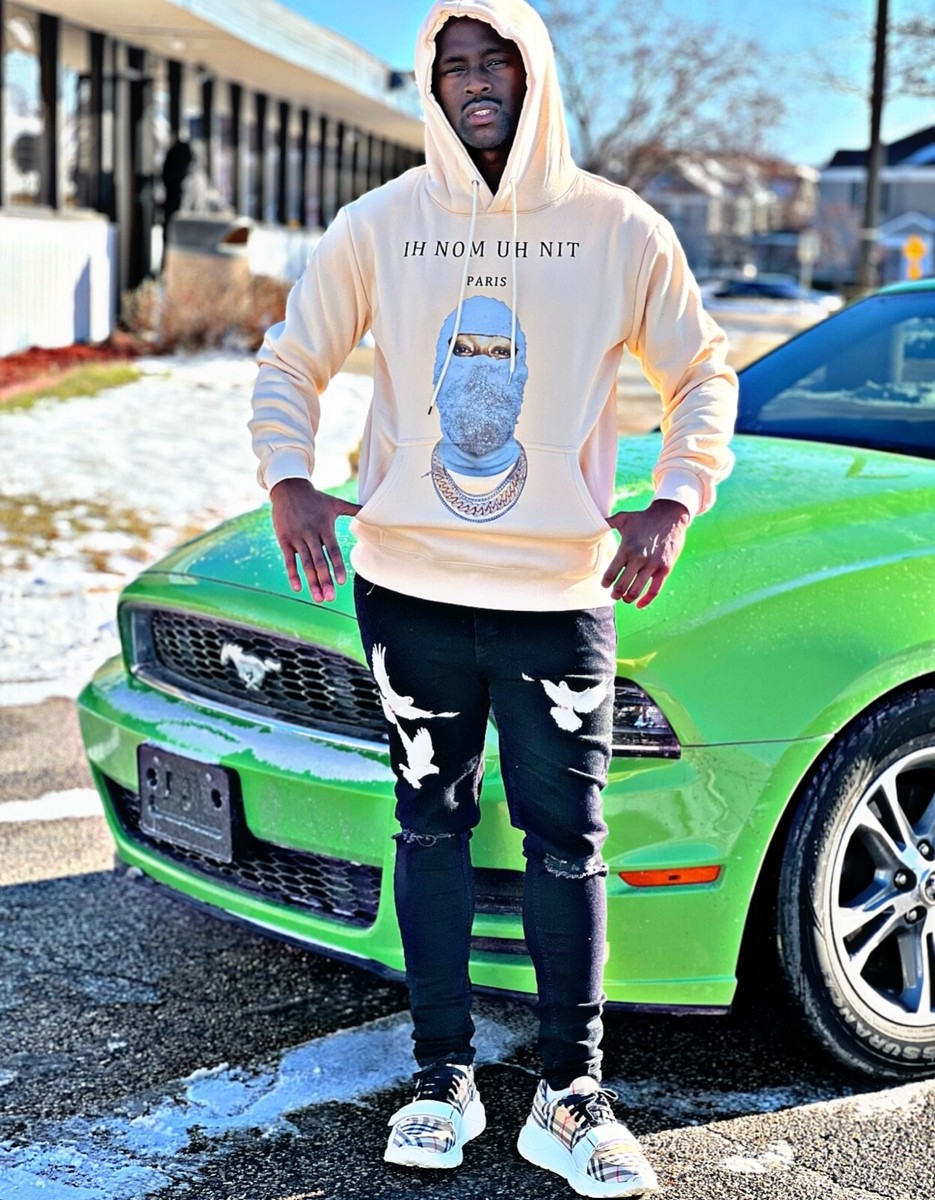 IH Nom Uh Nit Men's (Large) Hoodie Whit Future Mask
