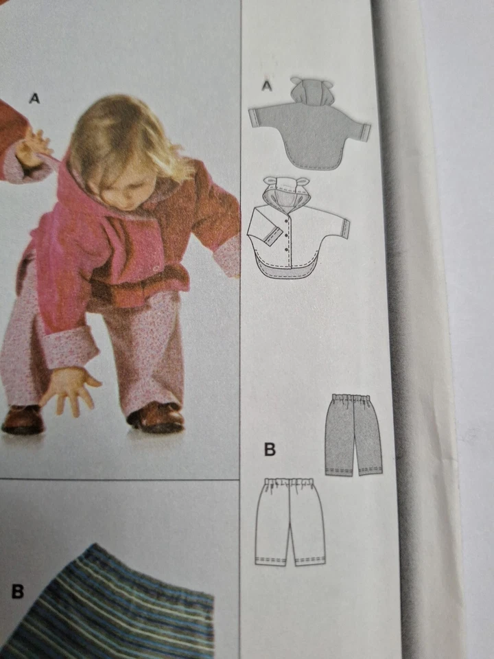 Jacket Hooded Pants Boys Girls 3M 6M 9M 12M 18M 2 Burda 9780 Sewing Pattern Easy - Image 3 of 4