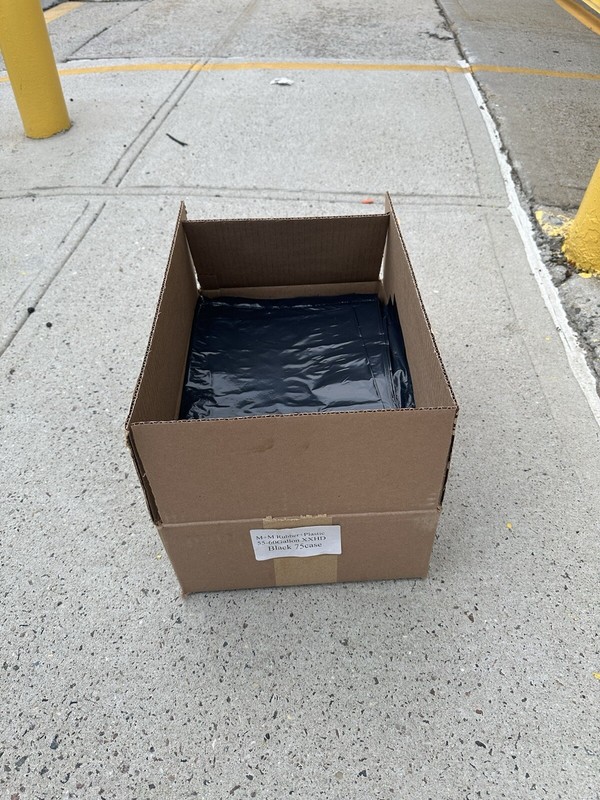 50-60 Gallon Large Black Heavy Duty Contractor Trash Bags (3 Mil) - 50 Per Box