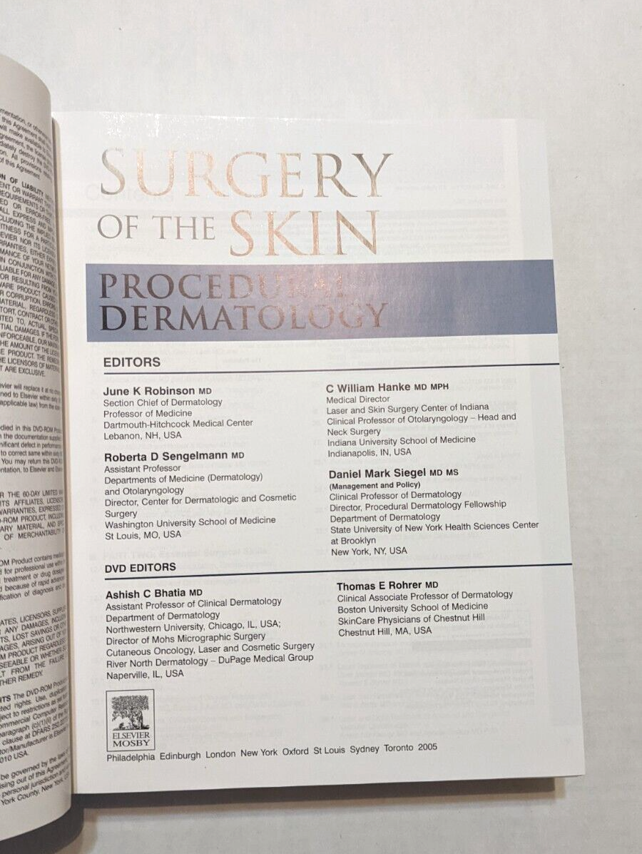 Surgery of the Skin／Procedural Dermato… Surgery of the Skin: Procedural Dermatology: 9780323260275