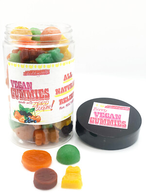 Berry Calming Gummies: Sugar Free, Animal Free, pain relief gummy (LARGE)
