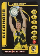 2018 AFL TEAMCOACH DOUBLE SIDED PREMIERSHIP CARD] - 198 Josh CADDY (RICHMOND)