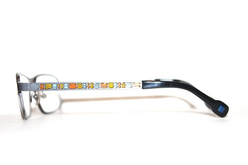 NEW VANNI OCCHIALI V9503 C307 GUNMETAL AUTHENTIC EYEGLASSES RX 53-16-140MM ITALY - Picture 4 of 6