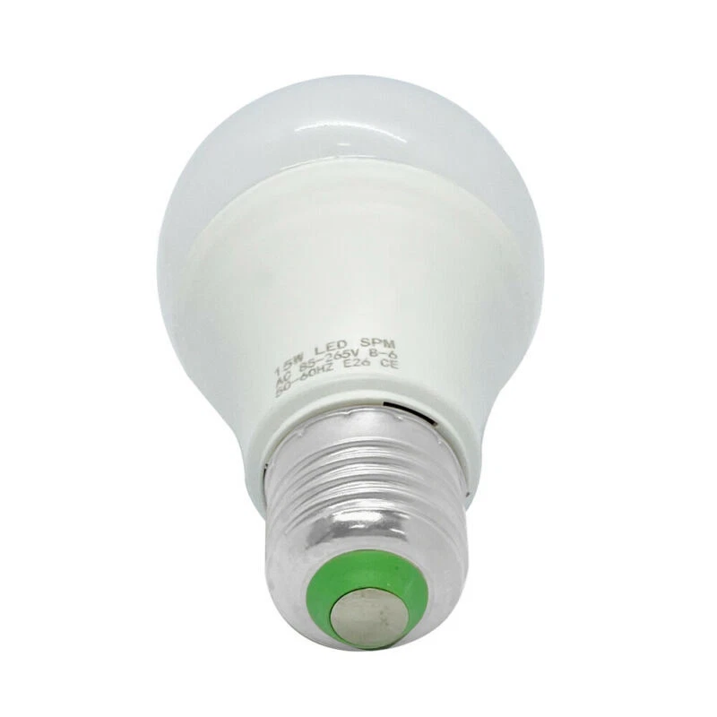 15 Pack A19 LED Light Bulbs 15W Equivalent 100W Replacement Daylight 6500K E26 - Image 2 of 4