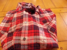 Club Room Men's Flannel Shirt Red & Black Size Small