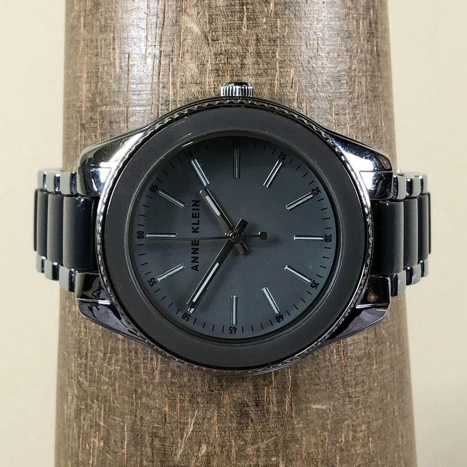 Anne Klein Women AK/3215 Fashion Gray Dial Two Tone Quartz Analog 37mm Watch 7" - Image 2 of 4