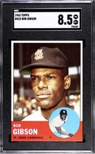 1963 Topps - #415 Bob Gibson - SGC 8.5 - NM-MT+