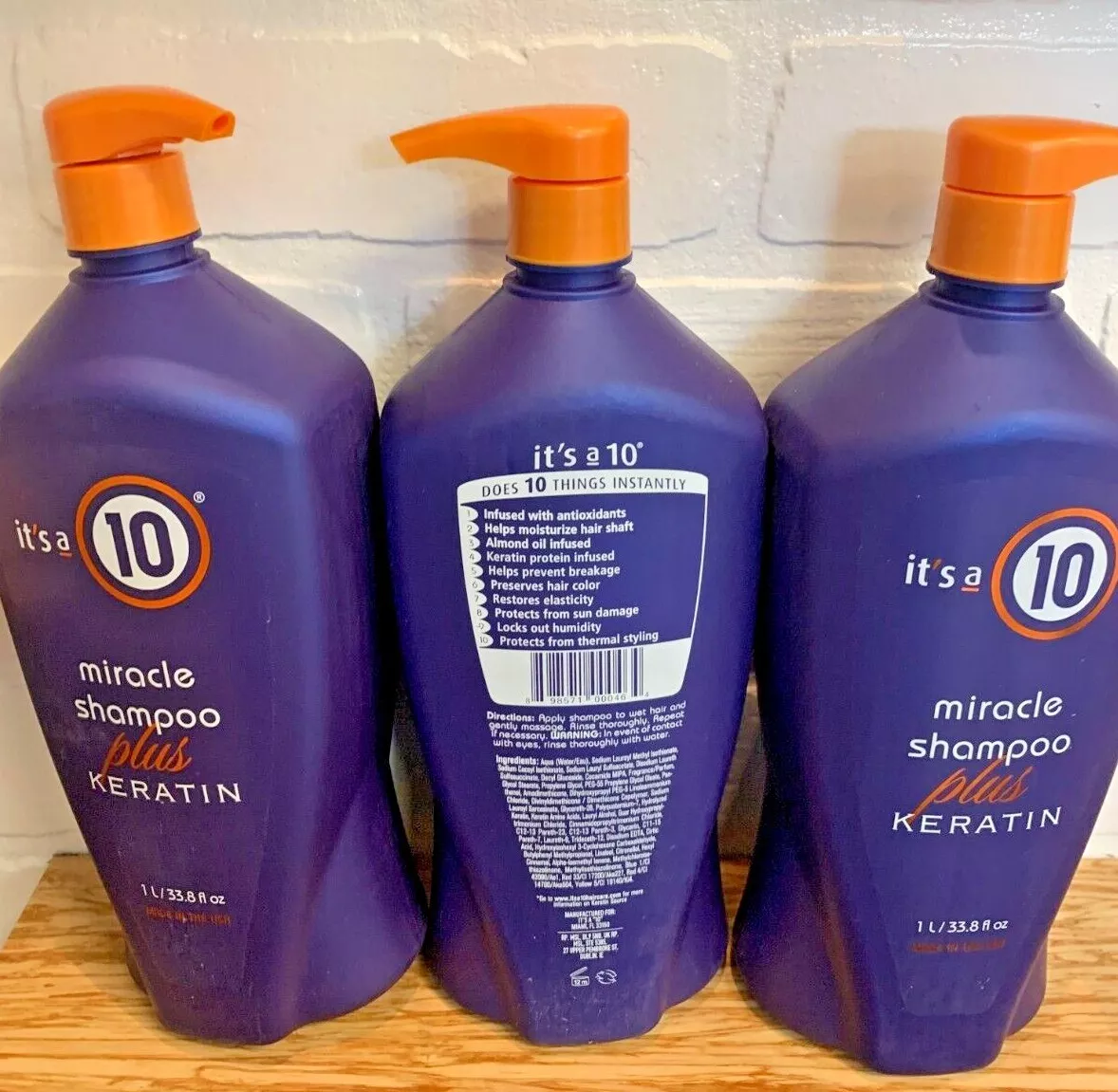 It's a 10 Miracle SHAMPOO PLUS KERATIN 33.8 fl oz Liter [QUANTITY DEAL]