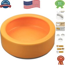 Bright Orange 2.75in Reptile Mealworm Bowl - Perfect for Lizards and Geckos
