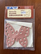 Ramco Arts  Butterfly Floss Organizer  Vintage  Mauve  New Old Stock