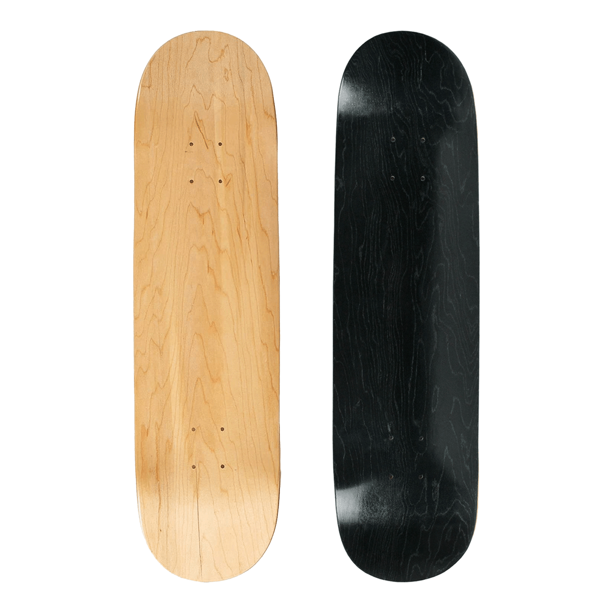 スケートボード Blank 7.75 2 Blank Skateboard Decks - 7.75 Natural and Stain Black | eBay