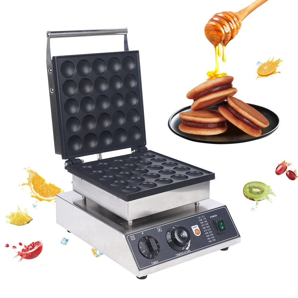 1750W 25 Molds Waffle Maker Electric Muffin Maker Electric Waffle Machine US