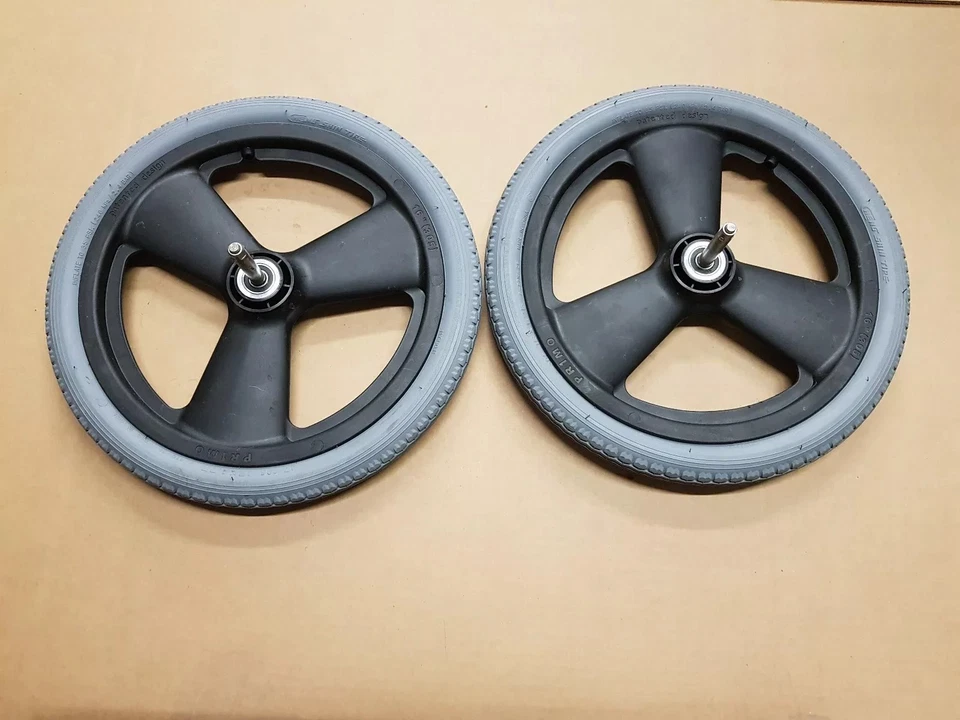 Wheels & Tires for Quickie Iris Tilt in Space Wheelchair SOLID FLAT FREE 16×1.75 - Image 2 of 3