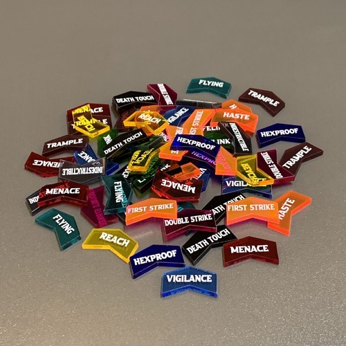 60pcs Color Coded Keyword Counters Set for Magic The Gathering MTG Tokens CCG - Picture 2 of 6