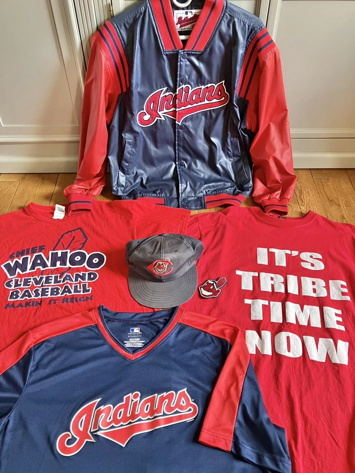 Cleveland Indians Baseball Lot Of Retro Memorabilia Guardians Chief Wahoo MLB - Image 3 of 4