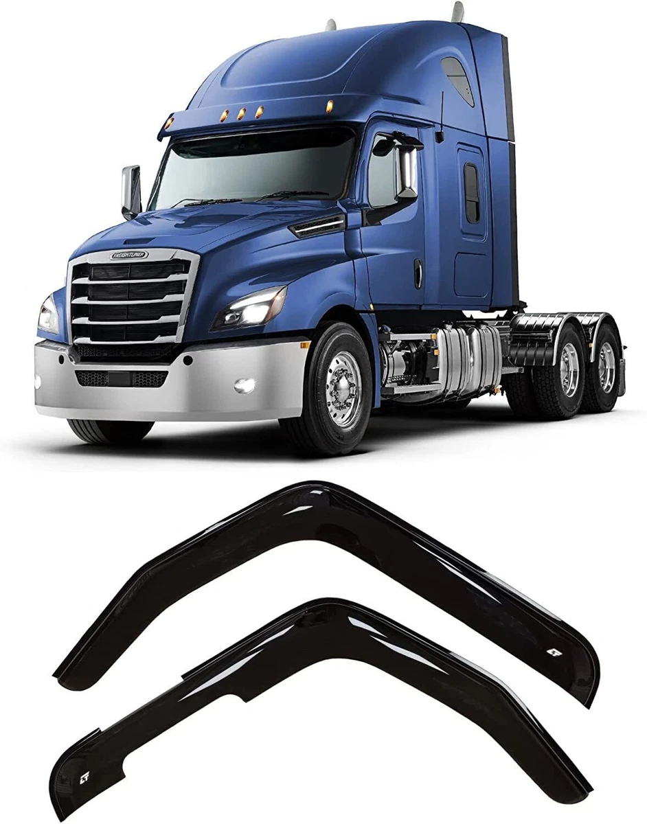 For Freightliner Cascadia 18 Side Window Wind Visors Sun Rain Guard Deflectors