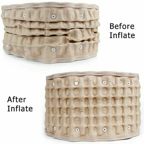 Inflatable Air Traction Belt Decompression Spinal Lumbar Support Waist Brace - Picture 8 of 10