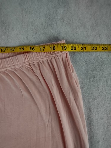 Latuza Pink, V-neck, Short Sleeve Top with Pants Pajama Set, Size 3X Plus - Picture 10 of 13