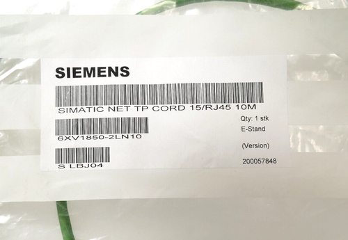 Siemens Simatic Net Ethernet Kabel 15/RJ45 6XV1850-2LN10 | 6XV1 850-2LN10 | 10M - Zdjęcie 2 z 2