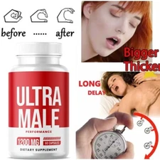Ultra Male Pills for men ED BIG Boost Vitality Performance - 60 Capsules 1 pack