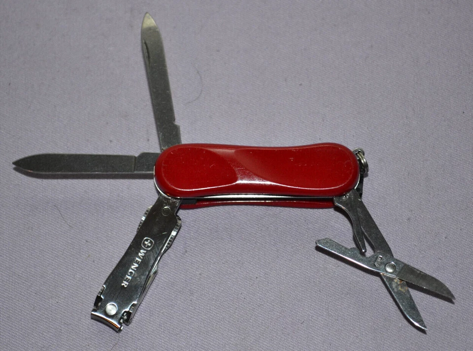 Wenger Swiss Army Nail Clipper, Scissors, Knife 65mm Multi-Tools -- Great - Image 3 of 4