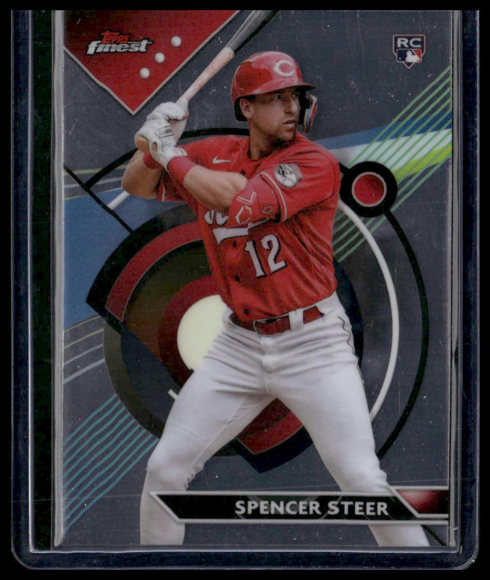 2023 Finest #95 - Spencer Steer Rookie RC