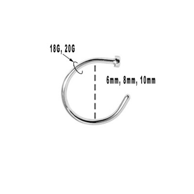 Wholesale Cheap 20g Nose Hoop - Buy In Bulk On - Foto 14