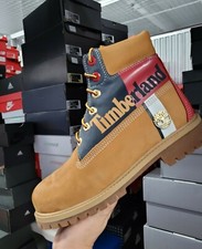 Timberland 6 inch Premium Boots Wheat Print Logo Youth WOMEN TB0A29MC 231