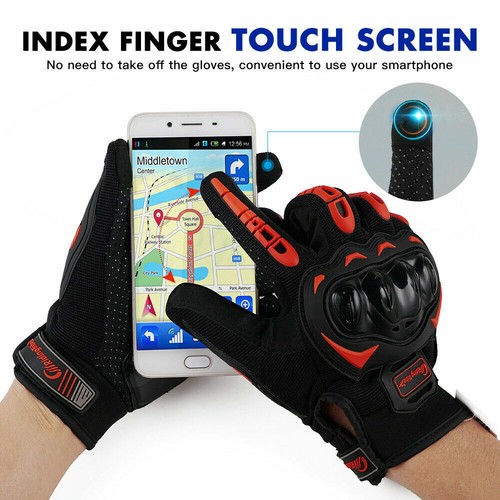 Touch Screen Alloy Steel Motorcycle Gloves Bicycle Motorbike Racing Moto Gloves - Picture 25 of 32