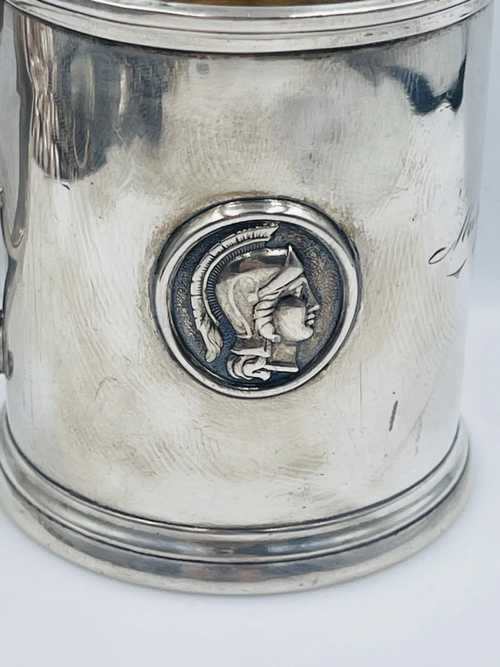 Антикварная серебряная медальонная чашка Albert Coles - Изображение 2 из 4