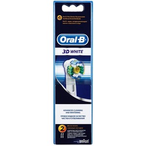 Oral-B Braun 3D White Electric Toothbrush Replacement Head - 2 Refill