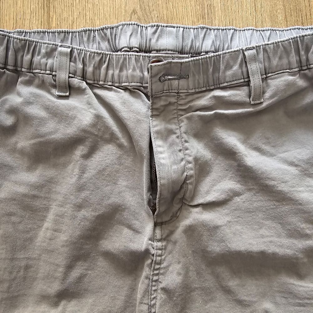 CHUBBIES Grey Khaki Cotton Blend Sz XXL 5.5 Inseam Mens Casual Shorts
